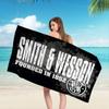 GUN Smith Wesson Microfiber Beach Towel Absorbent Quick Dry Soft Yoga Swimming Resort Mountain Climbing Towel