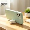 Hard Material Phone Holder 3D Printed Cheese Holder, Cute Mini Mount with Stand Keychain Ring, Lightweight Portable Desktop for Tablet Video Viewing