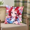 Anime H-Hakos Baelz Pillow Case Fashion Square Pillowcase Bedroom Sofa Room Ins Decoration Leisure