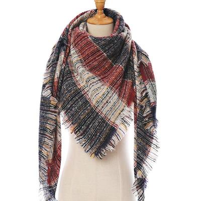 2020 nuovo Inverno Sciarpa Lavorata A Maglia Cashmere Pashmina Donne Collo Caldo Sciarpe Scialli Plaid Avvolge Triangolo Stole Lady Bandana