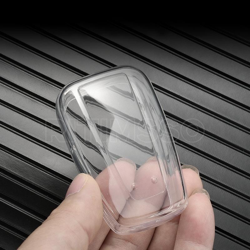 Car Key Case Protector Soft Tpu Key Shell Cover Auto Accessories For Toyota Prius Camry Corolla C-Hr Chr Rav4 Prado