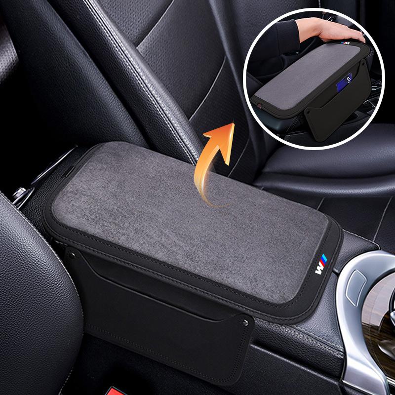 FLAW5 Car Armrest Box Pad Leather Auto Armrest Mat Accessories For BMW 1 3 5 7 Series M X1 X3 X4 X5 F10 F15 F16 F20 F30 M3 M4 E34 E46