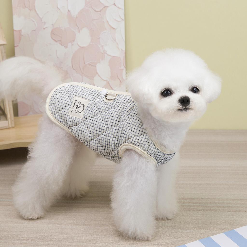 Pet Dog and Cat Clothes Teddy Bichon Schnauzer Small Dog Thickened Anti-shedding Vest