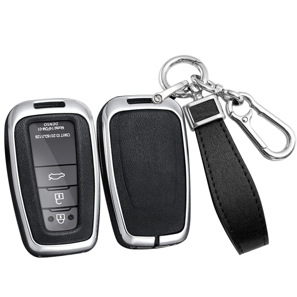 Toyota Dedicated Key Case, Key Holder, Aluminum Alloy + PVC Leather, Key Cover, Suitable