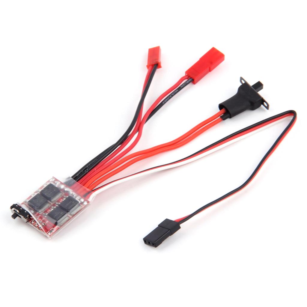 30A Bidirectional Brushed ESC for Remote Control Car Remote Control Boat with Brake Without Brake Switchable