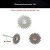 1Pc Laboratory Diamond Cutting Disc 22Mm X 0.2Mm 2.35Mm Shank Perforated Rotary Grinding Wheel For Precision Lab Use