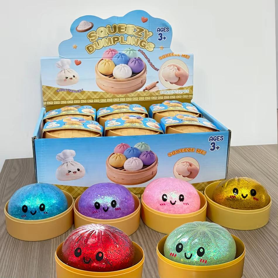 Dumpling-Shaped Pressure Anti-Stress Toy, Cute And Colorful, Slow Rising, For Children And Adults, Ant Gift