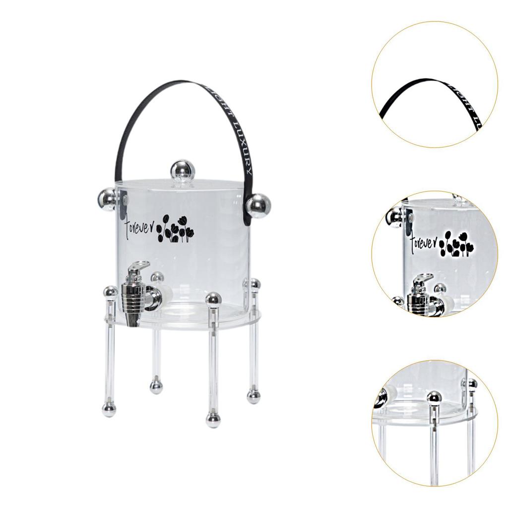 Beverage Dispenser with Spigot Cold Kettle Faucet Stand Large Capacity Drink