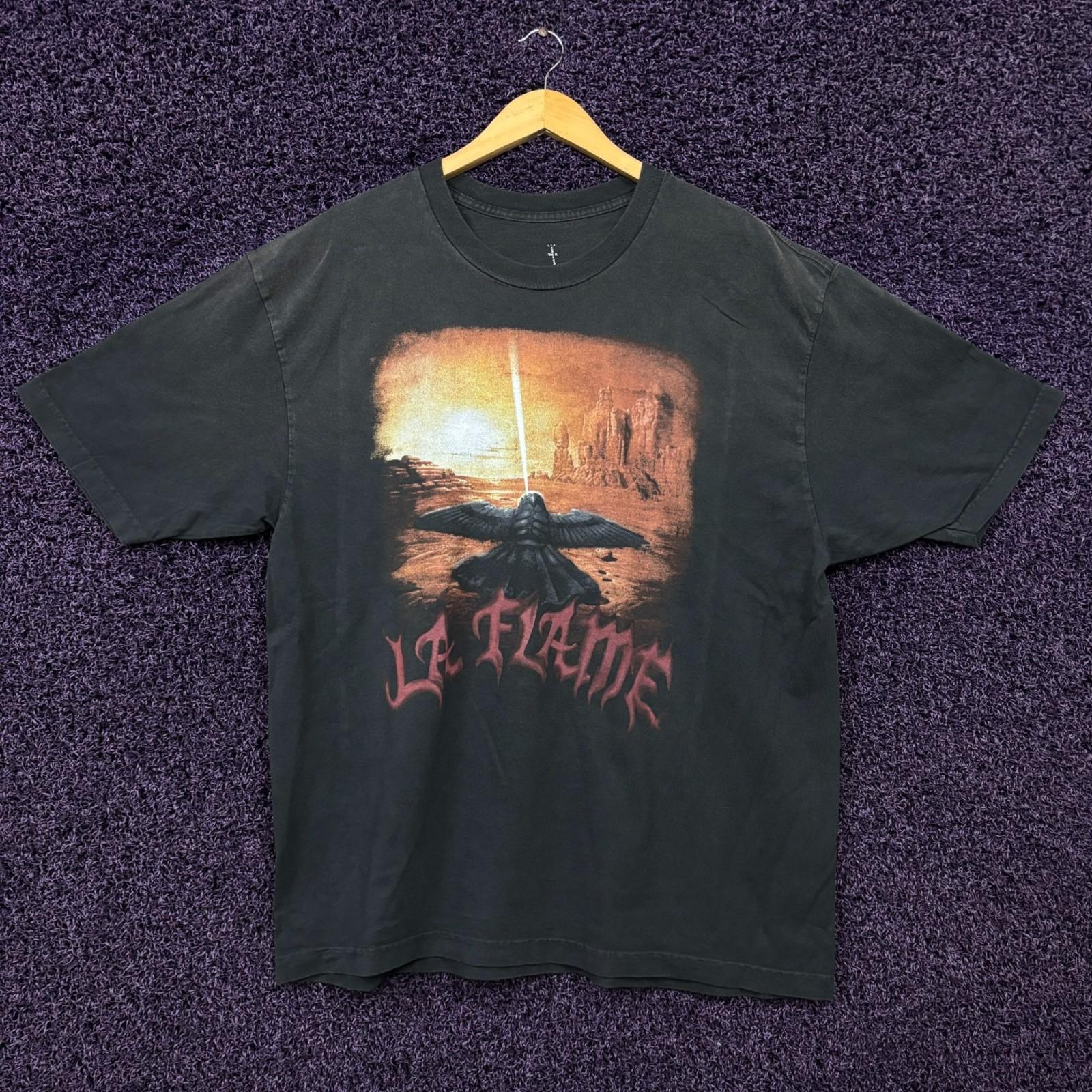 Travis Scott LA Flame Coachella Festival Hip Hop T-Shirt XL XL