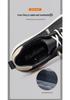 Men's White Leather Low-Top Sneakers - Casual Round Toe