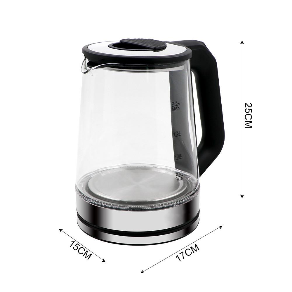 2.3L Large Capacity Household High Borosilicate Glass Electric Teapot Multifunctional Health Pot Electric Kettle
