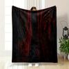 Wavy Woodgrain Texture with Dark Red and Black Gradients. for All Seasons Blanket Lunch Break Throw Gift