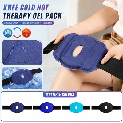Reusable Knee Ice Pack Wrap with Adjustable Strap for Cold and Hot – Compress for Soothing Discomfort