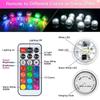 Mini Submersible Led Lights With Remote For Vases, Fish Tanks, Hot Tubs, Parties
