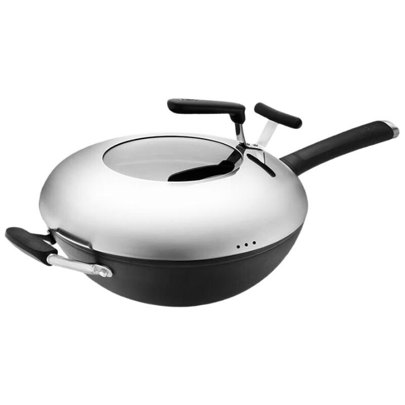 ASD 34cm Non-Coated Refined Iron Wok 34cm