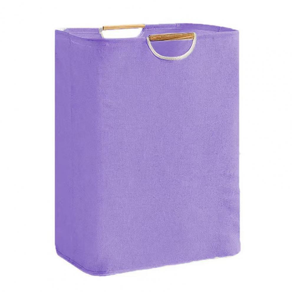 Laundry Basket Medium Size Laundry Hamper Storage Basket With Bamboo Handle Foldable Design Large Capacity Laundry Container