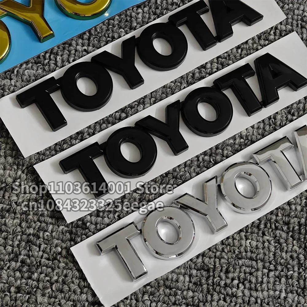 Trunk Rear Letter Badge Emblem for Toyota Replacement RAV4 Corolla Camry Prado REIZ CHR 86  Avalon Highlander Verso Tacoma