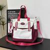 Canvas large-capacity tote bucket bag women's bag summer new messenger bag delivery shoulder bag