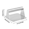 Hamburger Meat Press Maker Heavy-Duty Cast Iron Burger Smasher For Griddle Ergonomic Smash Bacon Press Stainless Steel Grill