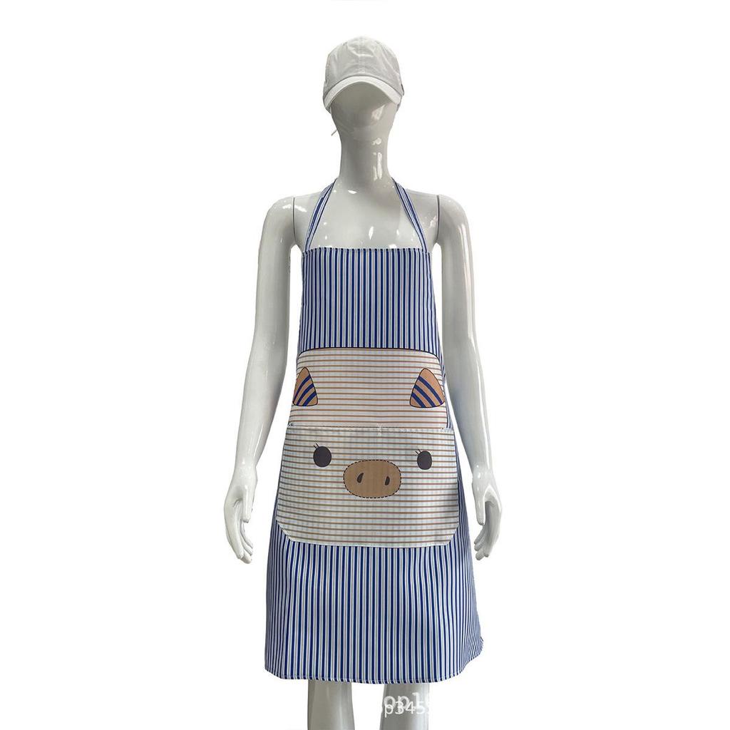 Waterproof, Oil-Proof Kitchen Apron with Custom Logo - Ideal for Cooking, BBQ, & Promotion