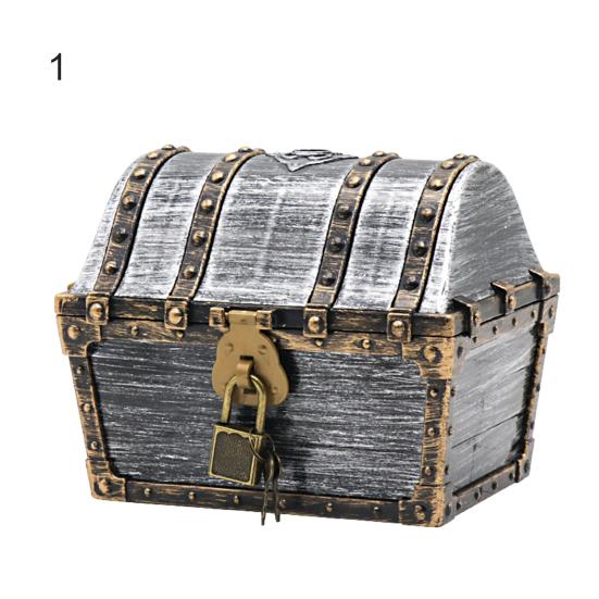 Treasure Box Toy High Simulation Light Weight Plastic Fashion Transparent Pirate Kit for Gift