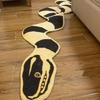 Colorful Snake Pattern Rug for Living Rooms Bedrooms Cartoon Banded Animal Carpet Home Decoration Floor Covering