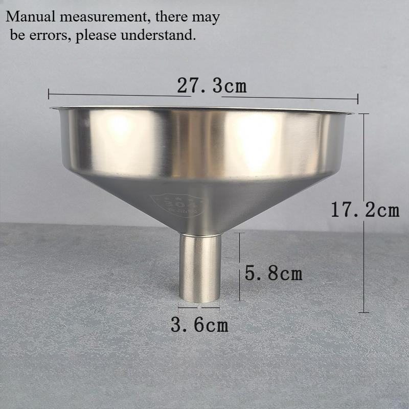 

Нержавіюча сталь Воронка Велика Кухонна Воронка Фільтр для Рідин Олії Кулінарні Інструменти Металева Воронка з Широкою Шийкою для Заповнення Пляшок Банк