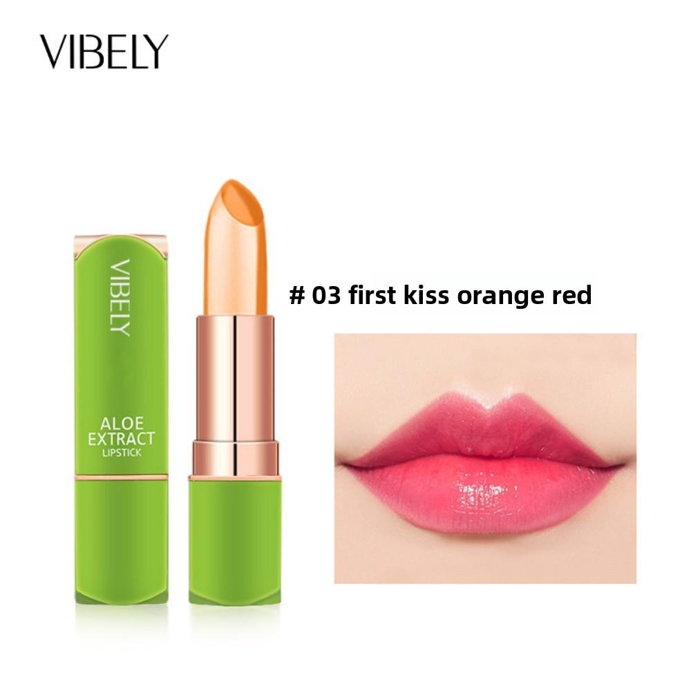VIBELY Aloe Vera Moisturizing Warm Color Changing Jelly Lipstick Moisturizing Lip Gloss Lip Care Lip Care Lip Balm