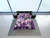 Purple Floral Skull Print Duvet Cover Set, Aesthetic Bedroom Set, Gothic Dorm Bedding, Skull Quilt Cover, Black Bedspread, Gorgeous bed set