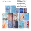 JIANWU Paper Rust Series Vintage Rust Relief Landscape Collage Scrapbooking Material Paper Creative DIY Junk Journal Stationery