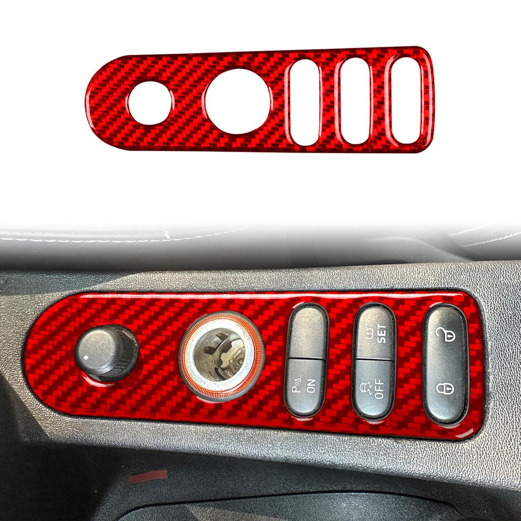 vrdpn5 Car Door Lock Gear Trim Carbon Fiber Sticker For Seat Leon Altea 2005 2006 2007 2008-2010 2011 2012 For Toledo 2005-2009 LHD RHD