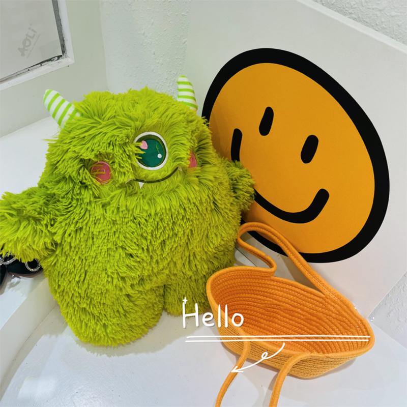 

Забавная милая пушистая плюшевая кукла монстр, украшение для дома, детские подарки Monster,45cm/17.7in