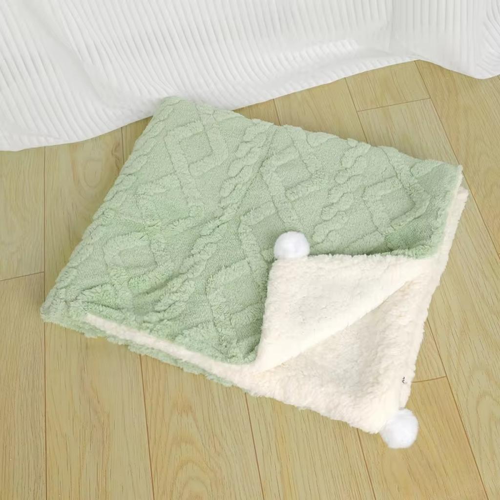 Jarní deka pro mazlíčky Měkká flanelová podložka pro kočky psy Spací lůžko Polštář