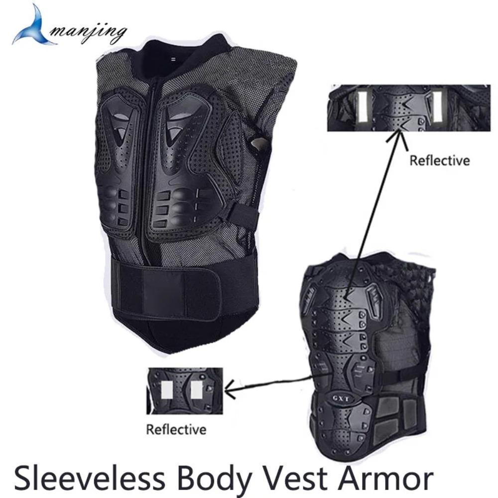 Sleeveless Motorcycle ATV Dirt Bike Body Back Armor Vest Motocross Roller Skating Spine Chest Protection Clothing
