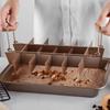 1pc Brownie Cake Pan With Dividers Stainless Steel Loaf Pan Non-Stick Square Lattice Muffin Baking Pan Blondie Bakeware