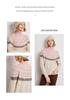 Women's Retro Thickened High Neck Cashmere Jacquard Pullover Sweater for Autumn/Winter