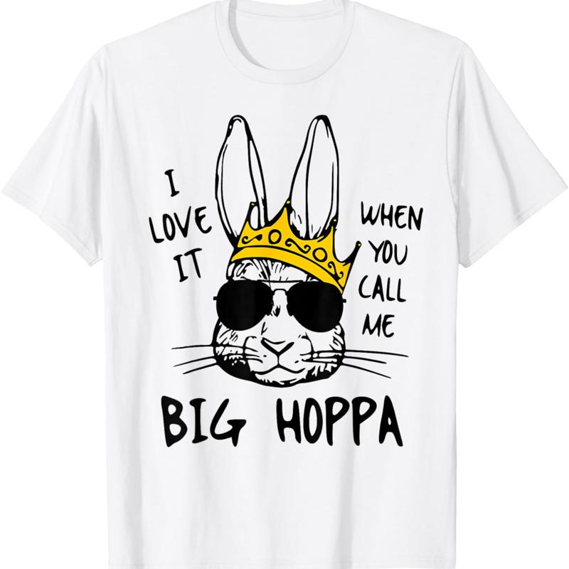 T-shirt pour enfants, j aime quand vous m appellent, grand lapin Hoppa, paques S