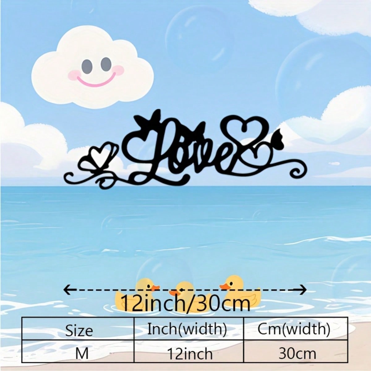 Black Iron Heart Butterfly Metal Wall Art Valentine Wedding Decor Indoor Outdoor