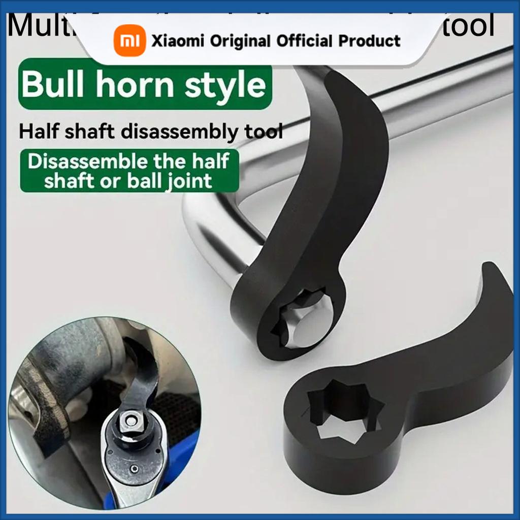 Xiaomi Angle Type Half Axle Disassembly Tool, Drive Pry Bar Adapter Used for Open-end Wrenches, Disassembling Axles Repair Tool