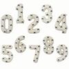 9 cream white digital balloons, black ribbon bow for bow themed birthday parties, graduation, showers, anniversaries
