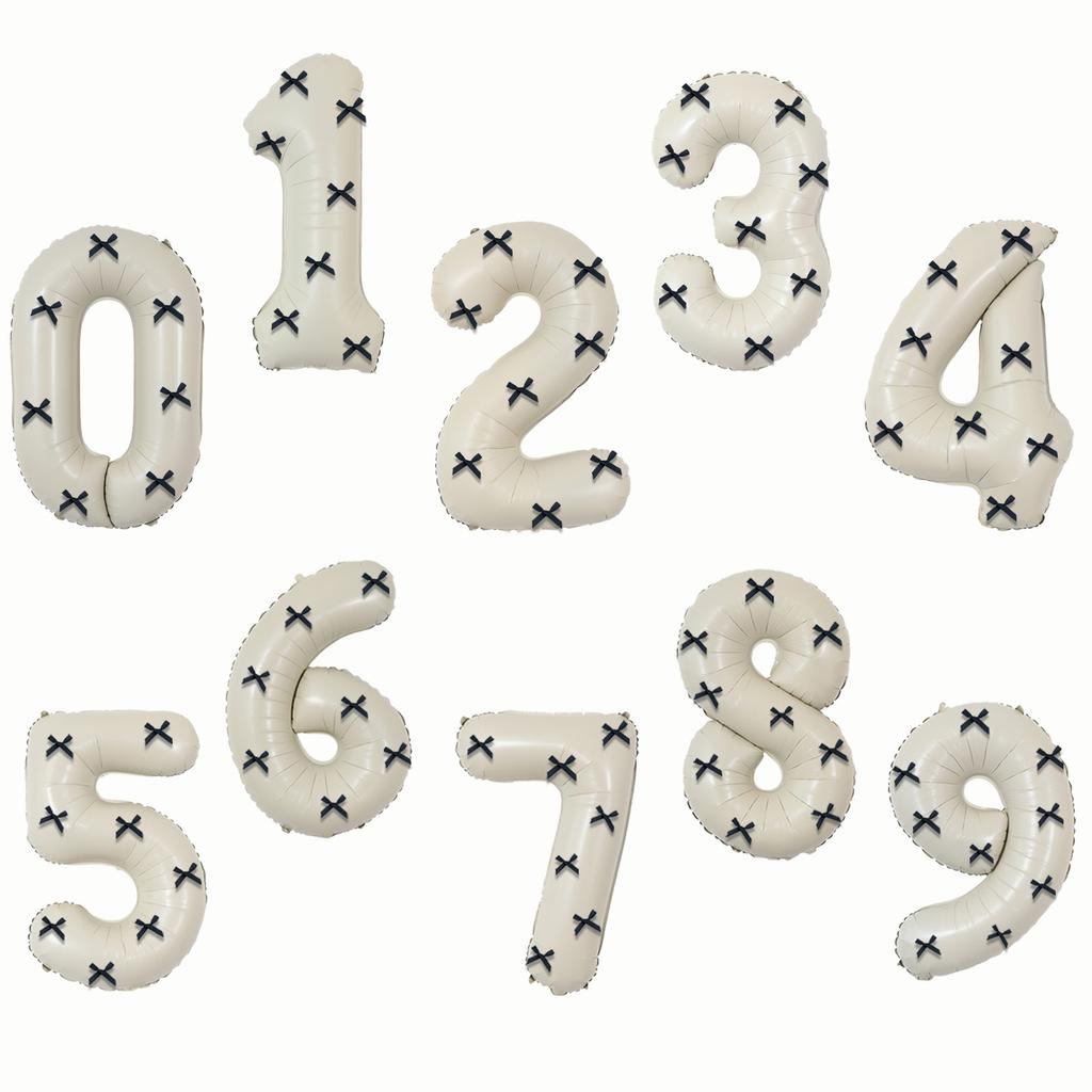 9 cream white digital balloons, black ribbon bow for bow themed birthday parties, graduation, showers, anniversaries