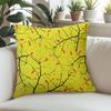Golden Branches square Jacquard Pillow Cover for Sofa Office Waist Cushion Cover Home Decorative Pillowcase
