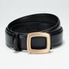 Fashionable Real Cowhide Belt for Women Solid Color Decorative Belt with Dress Small Windbreaker Decoration