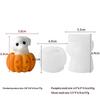 Diy Halloween Candle Spook Puppy Cat Silicone Mold Cute Ghost Plaster Casting Decoration Mould Aroma Candles Making Supplies