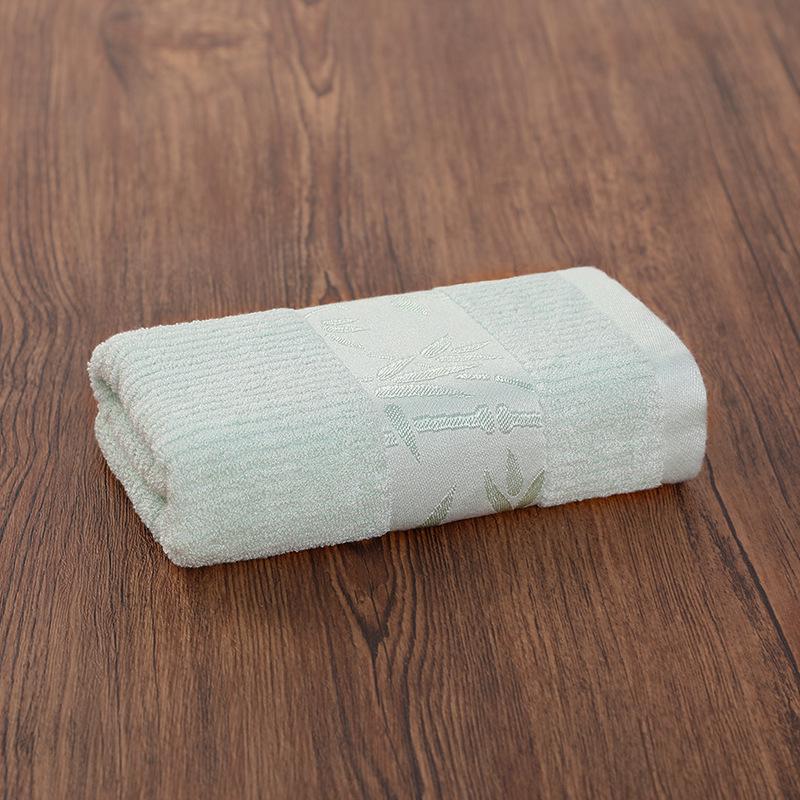 Absorbent Bamboo Fiber Washcloths - Pure Cotton Face & Bath Towels with Embroidered Logo