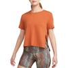 T Shirts Women's Orange Crew Neck Moderate Straight Fit DM7026-246