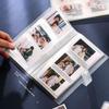 Álbum de fotos transparente 1 peça Mini álbum Polaroid Cartão de foto Bilhete de trem Cartão de coleção Livro de joias Cartão de coleção Álbum