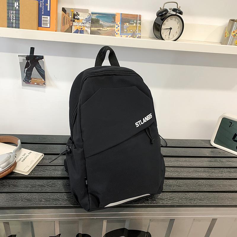 

Student backpack shoulder messenger bag men and women cycling travel breast bag sports large capacity canvas bag