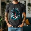 2026 Summer Unisexs Japanese Dragon Lighthouse Graphic Oversize Tee 100 Cotton UkiyoE Short Sleeve