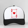 Funny Playing Cards Ace Hearts Graphic Baseball Cap Poker Party Casual Adjustable Breathable Casquette Hat